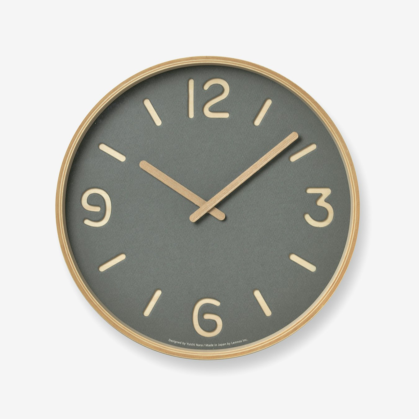 THOMSON PAPER Wall Clock / Grey by Lemnos Fy